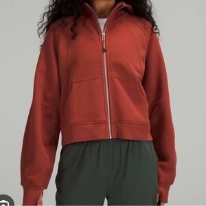Lululemon Scuba Oversized Full Zip in Cayenne